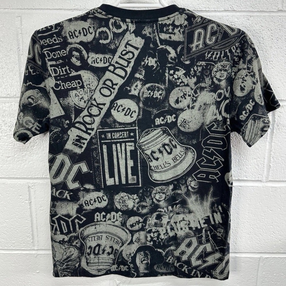 AC/DC Black and Gray Graphic Tee